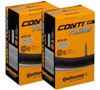 Continental MTB 26x1.75-2.5" / 47-559 -> 62-559 Inner Tubes - 42mm Presta Valve (Pack of 2 Tubes)
