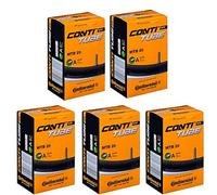 Continental MTB 29" x 1.75-2.5 Mountain Bike Inner Tubes - 40mm Schrader Valve (Pack of 5) - with FREE Ano Adapters