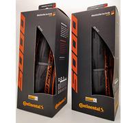 Continental Pair Grand Prix 5000 Folding Tires 700x28c Black Transparent 700c, 700x28