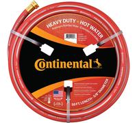 Continental Premium Garden Red Heavy Duty Hot Water Garden Hose 58in Inside Diameter x 50ft Length Male x Female Garden Hose