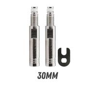 Continental Unisex's Extension for Presta Valve Aluminium 30 Mm, 2pcs BICI, Black, One Size,CTA118