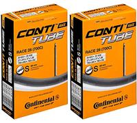 Continental Race 28 700 x 20-25c Road Bike Inner Tubes - 80mm Presta Valve (Pair) - with FREE Ano Adapters