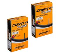 Continental Race 28 700 x 25-32c Road Bike Inner Tubes - 42mm Presta Valve (Pair) - with FREE Ano Adapters