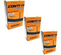 Continental Race 28 700 x 25-32c Road Bike Inner Tubes - 60mm Presta Valve (Pack of 3) - with FREE Ano Adapters