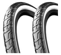 Continental Ride City E25 Reflex - Filo metallico, 28 x 1,6" (42-622 mm), 700 x 40 C, colore: Nero/Bianco