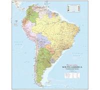 Continental Series: South America - Wall Map - Plastic Coated