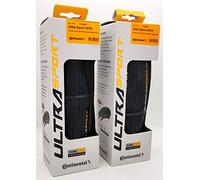 Continental Ultra Sport III 700x25c Black/Black Folding PureGrip - Pair (2 Tires)