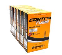 Continental Unisex Adult 181781 Bicycle Inner Tubes, Black, 28 (Pack of 6)