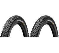 Continental Unisex - Adult's Cross King ShieldWall System Bicycle Tyres, Black, 65-584 (Pack of 2)