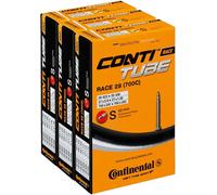 Continental Unisex'S 181781 Inner Tube, Black, Pack of 3, [20-622->25-630]