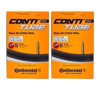 Continental Unisex's Race Tube Wide 28" Inner, Black, [25-622->32-630] Pack of 2