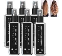 Continentau JY07 Natural Plant Protein Hair Thickening Spray, Fluffy Volumizing Hairspray for Women & Men, Instant Non-Sticky Hold for Fine Thin Hair, Moisturizing Curl Styler (6PCS)
