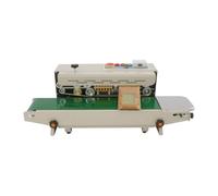 Continuous Band Sealer Automatic Sealing Machine 500W | Compact table-top design / iron embossing wheel for printing codes during sealing