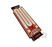 Continuous Cribbage Board Bloodwood / Maple and Side Drawers 4 Tracks with Place to Mark Won Games