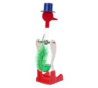 Continuous Drinking Glass Bird Funny Duck Drinking Table Toy for Home Office Desk Decor Interactive Relaxing (Blue)
