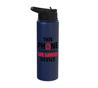 Continuous Glucose Monitor CGM Device Type 1 Diabetes Stainless Steel Insulated Water Bottle