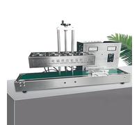 Continuous Induction Sealing Machine, 2200W Automatic Aluminum Foil Sealer for Bags and Bottles, 40-120mm Range
