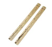 Continuous Piano Hinge, Continuous Piano Hinges with Hole 2 Pcs Iron 20x2cm Silver Bronze Gold for Cabinet Door(Gold)