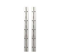 Continuous Piano Hinge, Continuous Piano Hinges with Hole Stainless Steel Multicolor 6-20in 2 Pcs(Silver 16in 2pcs)