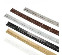 Continuous Piano Hinge Steel Metal Strap Iron for Cabinet Door DIY 1 Meter (10, Black)