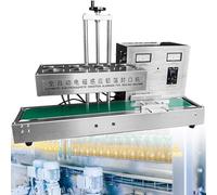 Continuous Sealing Machine, 2200W Electromagnetic Induction Bottle Cap Heat Sealer for Aluminum Foil and Plastic Glass Bottles, 15-300mm and 15-60mm