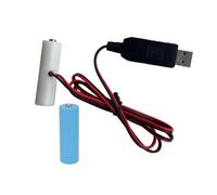 Continuous USB Power Supply to AA Dummy Battery 5V2A to 3V 1.5A Converter with 3.3ft Cable Pure Copper Contacts for Remote Controls, Thermometers, LED Lights, Toys