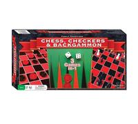 Continuum Games Family Traditions Backgammon Checked Chess Set