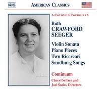 Continuum - SEEGER: Vocal, Chamber and Instrumental Works