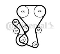 ContiTech Timing Belt Kit Set - Part No: CT1027K2PRO - 173 Teeth - OE Quality