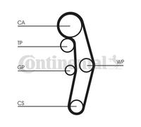 ContiTech Timing Belt Kit Set - Part No: CT1028K1 - 120 Teeth - OE Quality