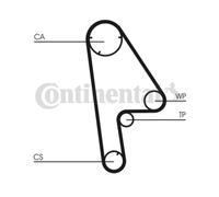 ContiTech Timing Belt Kit Set - Part No: CT763K1 - 107 Teeth - OE Quality
