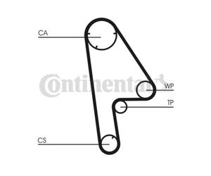 ContiTech Timing Belt Kit Set - Part No: CT763K1 - 107 Teeth - OE Quality