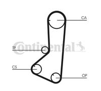 ContiTech Timing Belt Kit Set - Part No: CT801K1 - 123 Teeth - OE Quality