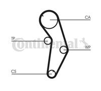 ContiTech Timing Belt Kit Set - Part No: CT841K1 - 117 Teeth - OE Quality