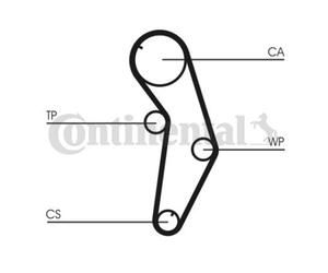 ContiTech Timing Belt Kit Set - Part No: CT841K1 - 117 Teeth - OE Quality