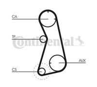 ContiTech Timing Belt Kit Set - Part No: CT872K1 - 151 Teeth - OE Quality