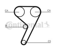 ContiTech Timing Belt Kit Set - Part No: CT881K6 - 117 Teeth - OE Quality