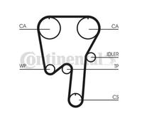 ContiTech Timing Belt Kit Set - Part No: CT981K1 - 138 Teeth - OE Quality
