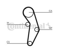 ContiTech Water Pump & Timing Belt Kit (Engine, Cooling)- CT908WP1 -OE Quality