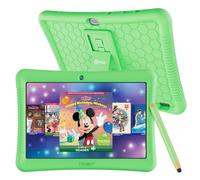 Contixo Kids Tablet K102, 10-inch HD, ages 3-7, Toddler Tablet with Camera, Parental Control, Android 10, 32GB, WiFi, Learning Tablet for Children with Teachers Approved Apps and Kid-Proof Case, Green