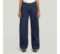 Contor Barrel Wide Chino Jeans - Dark blue - Women 27-28