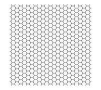 Contour Antibac Hexagon Lattice White Wallpaper