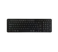 Contour Balance Keyboard | Wireless Keyboard with USB Dongle | QWERTZ Layout | Super Flat Wireless Keyboard | Number Pad + Media Keys | For Home and Work | For Windows and Mac