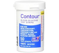 Contour Bayer Blood Glucose Test Strip, Pack of 50