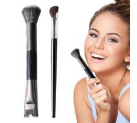 Contour Brush | Nose Defining Brush - Two-in-One Non-Slip Makeup Accessories For Highlighting And Blending Shadows
