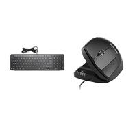 Contour Design Balance Keyboard (Black) & Unimouse Left Handed Bundle, Keyboard & Mouse Combo
