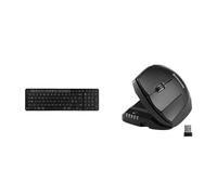 Contour Design Balance Keyboard (Black) & Unimouse Left Handed, Keyboard & Mouse Bundle