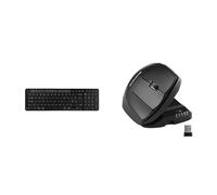 Contour Design Balance Keyboard (Black) & Unimouse Right Handed, Keyboard & Mouse Bundle