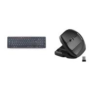 Contour Design Balance Keyboard (Silver) & Unimouse Left Handed, Keyboard & Mouse Bundle