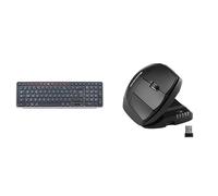 Contour Design Balance Keyboard (Silver) & Unimouse Right Handed, Keyboard & Mouse Bundle